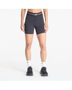 New Balance Korte Broek Ac Fitted Short 5" - Blauw