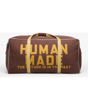 Human Made Tas Canvas Boston Bag Large - Bruin