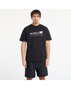 New Balance T-Shirt Linear Graphic T-Shirt - Zwart