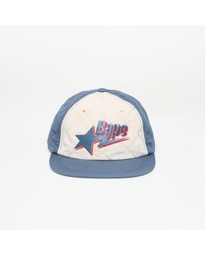 A Bathing Ape Mütze Bape Sta Logo Quilting Cap - Blau