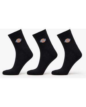 Dickies Valley Grove Mid Socks 3-Pack - Black