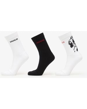 BOSS Qs Angry Dog Socks 3-Pack - Black