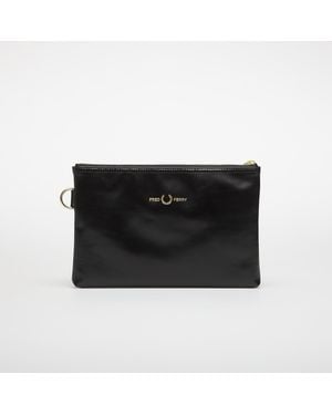 Fred Perry Bag Smooth Leather Sacoche - Black