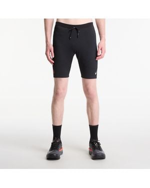 Nike Leggin Aerowift Dri-Fit Adv Brief-Lined 1/2-Length Running Tight/ Dk Moke/ Bright Crimon - Blu