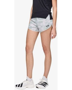 Y-3 Aop Running Shorts - Blue