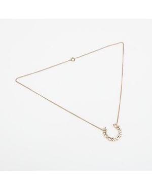 Fred Perry Laurel Wreath Necklace - White