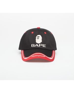 A Bathing Ape Mütze Football Team Cap - Schwarz