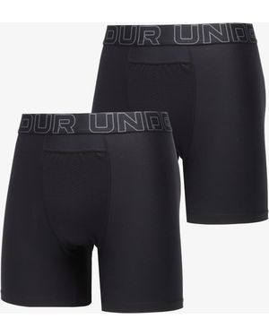 Under Armour Boxers Performance Pouch Solid 6In 2-Pack - Zwart
