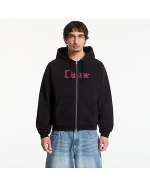 Dime Sweatshirt Classic Veins Zip Hoodie - Black