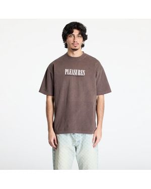 Pleasures Maglietta Satisfaction T-Shirt - Marrone