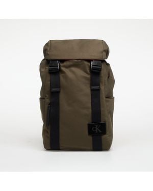 Calvin Klein Canvas Mix Backpack - Green