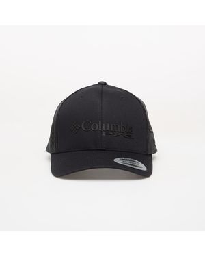 Columbia Pfg Logo Mesh Snap Back Cap/ Hook - Black