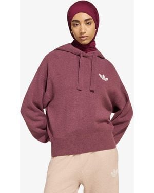 adidas Originals Pullover Adidas Essentials Knit Hoodie - Rot