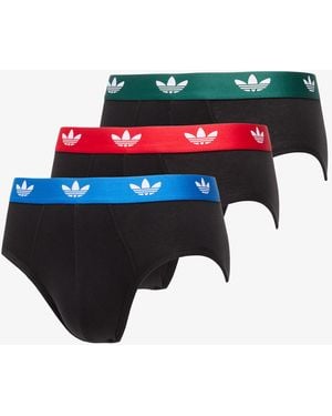 adidas Originals Logo Brief (Pack Of Three) - Blue