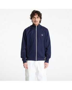 Fred Perry Sweatshirt Taped Track Jacket - Blue