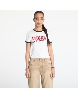 Tommy Hilfiger Maglietta Tommy Jeans Slim Script Tee - Bianco