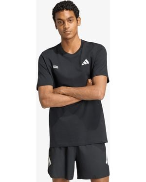 adidas Originals T-Shirt Adidas M Run Ess G T - Zwart