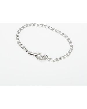Miansai Bracciaetto 4Mm Snap Chain Braceet Stering Siver - Bianco