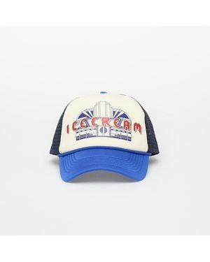 BBCICECREAM Cap Icecream Diner Trucker Cap Ecru - Blue