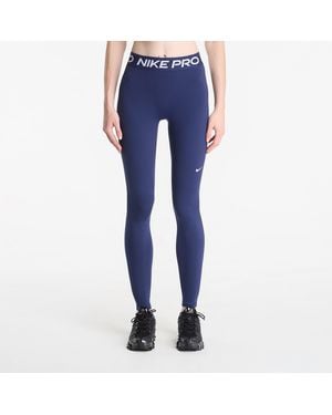 Nike Leggins Pro Mid-Rise Full-Length Leggings Midnight - Blu