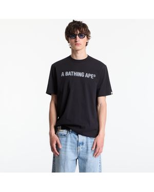 A Bathing Ape T-Shirt Heavy Wash Bathing Ape Shrunk Fit Tee - Black