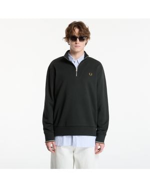 Fred Perry Felpa Half Zip Sweatshirt - Nero