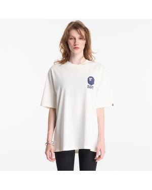 A Bathing Ape T-Shirt Lukewarm Water Logo Relaxed Fit Tee - White