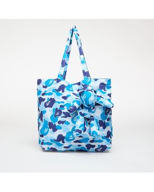 A Bathing Ape Bag Abc Camo Bear Eco Travel Bag (S) - Blue