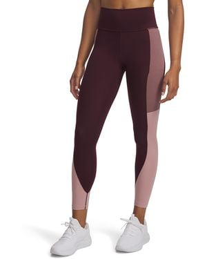Under Armour Meridian Colorblock Ankle Leggings Mist Tourmaline Dark - Red