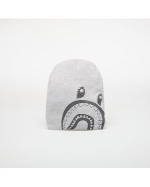 A Bathing Ape Mütze Crystal Shark Knit Cap - Weiß