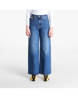 Calvin Klein Pants Jeans The Wide Leg Jeans - Blue