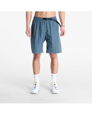 Gramicci Shorts O.G. G-Short Seersucker Plaid - Blue