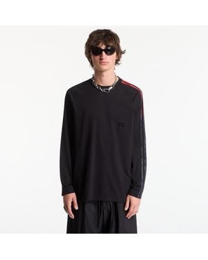 Y-3 Maglietta Oversized Gradient Stripes Long Sleeve T-Shirt - Nero