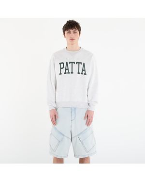 PATTA Sweatshirt Arc Logo Crewneck Sweater - White