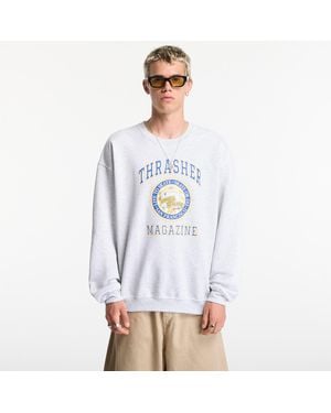 Thrasher Sweatshirt Dropout Crewneck - White