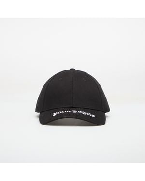 Palm Angels Curved Logo Visor Cap/ Off - Black