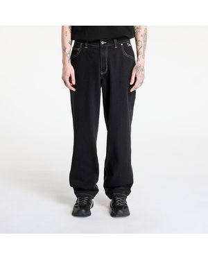 Dime Jeans Classic Relaxed Denim Pants/ Contrast Stitch - Schwarz