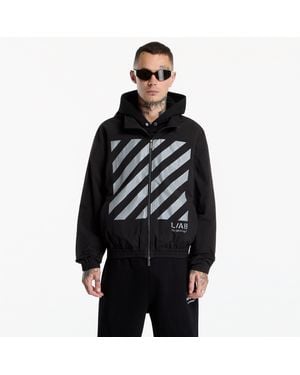 L/AB c/o Off-White™ Jacke Reflective Diag Windbreaker Jacket - Schwarz