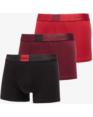 Calvin Klein Boxer Cavin Kein Trunk 3-Pack Muticoor - Rosso