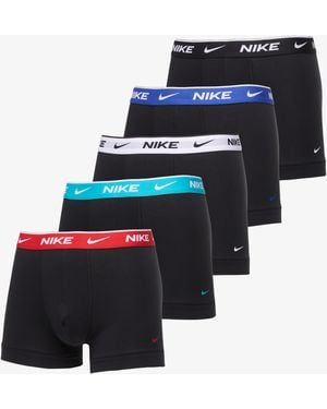 Nike Boxers Essential Cotton Stretch Trunk 5-Pack - Blauw