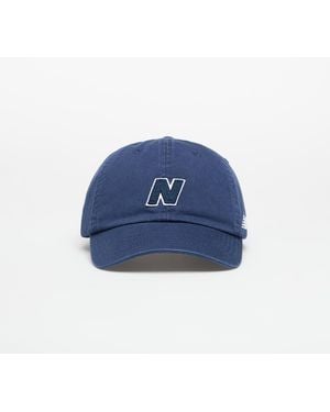 New Balance 6 Panel Block N Hat V 2.0 - Blu