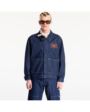 Dickies Jacket X Harley Davidson X Hoodie Denim Jacket - Blue