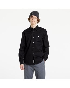 Carhartt Chemise l/s madison shirt black/ wax l - Noir