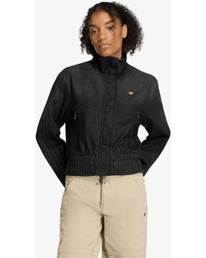adidas Originals Jas Adidas Denim Tracktop - Zwart
