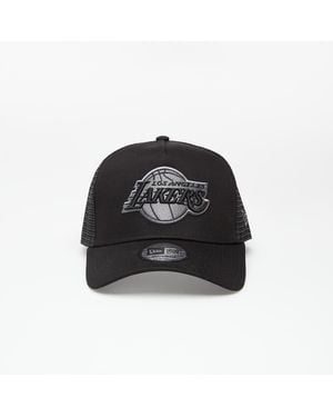 KTZ Cap 9Forty Af Trucker Nba Bob Team Logo Los Angeles Lakers Black/ Black - Nero