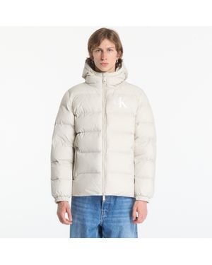 Calvin Klein Jacket Jeans Ls Ltwt Nyln Paded H - White