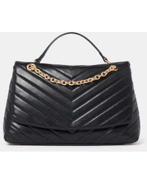 Forever New Kai Quilt Chain Bag - Black