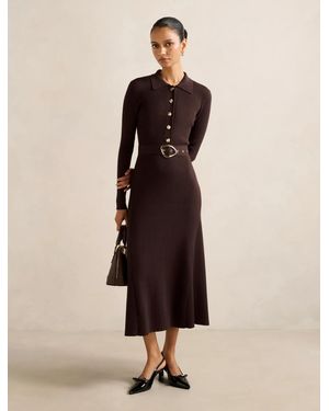 Forever New Kelani Petite Belted Midi Dress - Natural