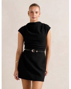 Forever New Natalie 2-In-1 Mini Dress - Black