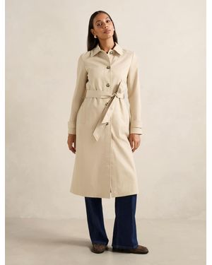 Forever New Helen Single-Breasted Trench Coat - Natural